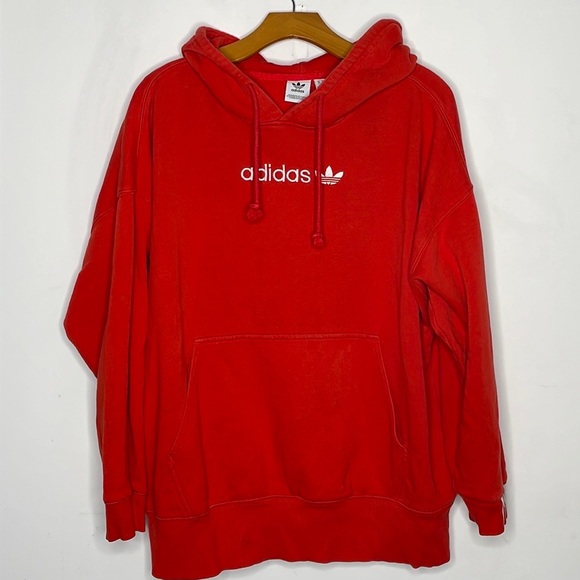 Adidas Red Hoodie - Picture 1 of 6